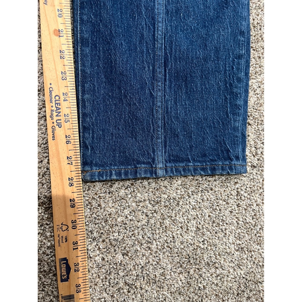 Madewell The Perfect Vintage Straight Jean Seamed Dark Wash Denim Size 38 x 28‎ - Picture 6 of 9